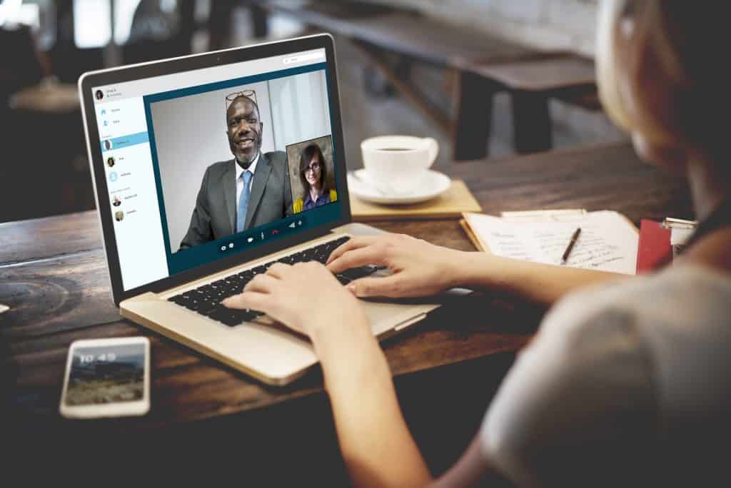 Video Call Conference Chatting Communication Concept